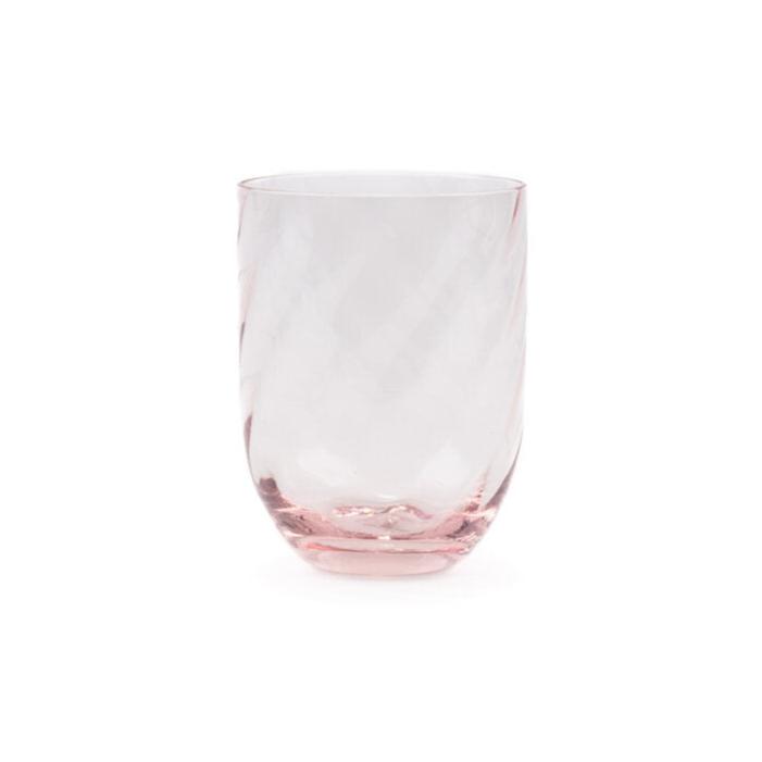 Swirl tumbler glas - rosa
